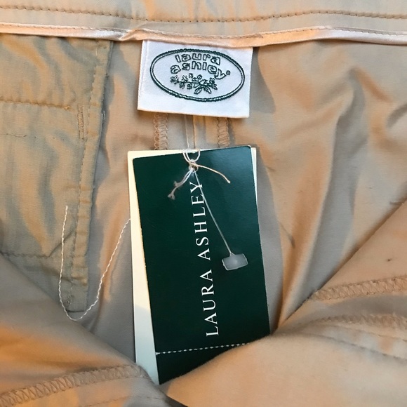 Laura Ashley Khaki Tapered Dress Pants, NWT, 10 - Picture 6 of 11